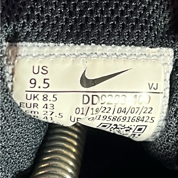 🆕 Nike Downshifter 12 Men’s Size 9.5 Blue/White Athletic Sneaker Fast Shipping - Picture 7 of 7